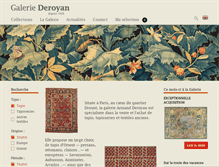 Tablet Screenshot of deroyan.fr